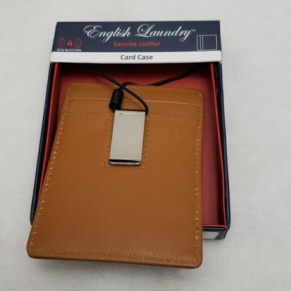 English Laundry Money Clip Slim Card Case New - Picture 3 of 5